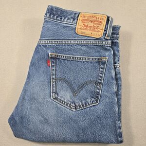 Levi's 505 Jeans Mens Size 36x32 Blue Denim Regular Fit Straight Leg 100% Cotton